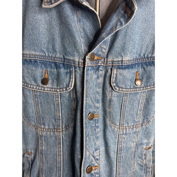 Wrangler Rugged Wear Men's Denim Cowboy Jacket XL - Picture 6 of 11